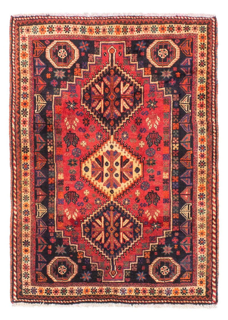 Shiraz Teppich 118x163cm - Perserteppich - dunkelrot
