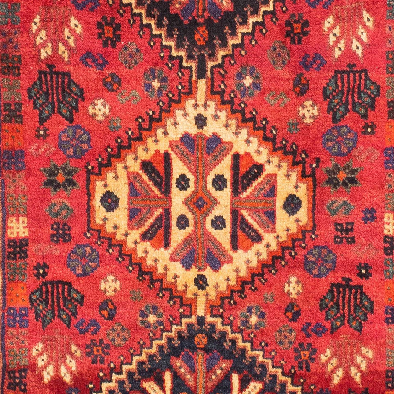 Shiraz Teppich 118x163cm - Perserteppich - dunkelrot