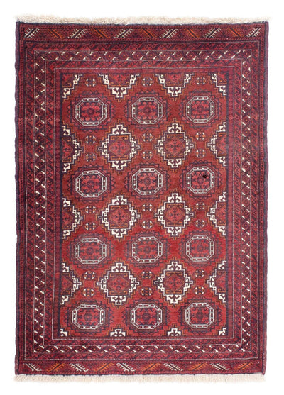 Belutsch Teppich 120x162cm - Orientteppich - dunkelrot
