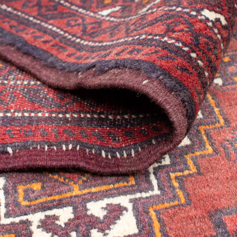Belutsch Teppich 120x162cm - Orientteppich - dunkelrot