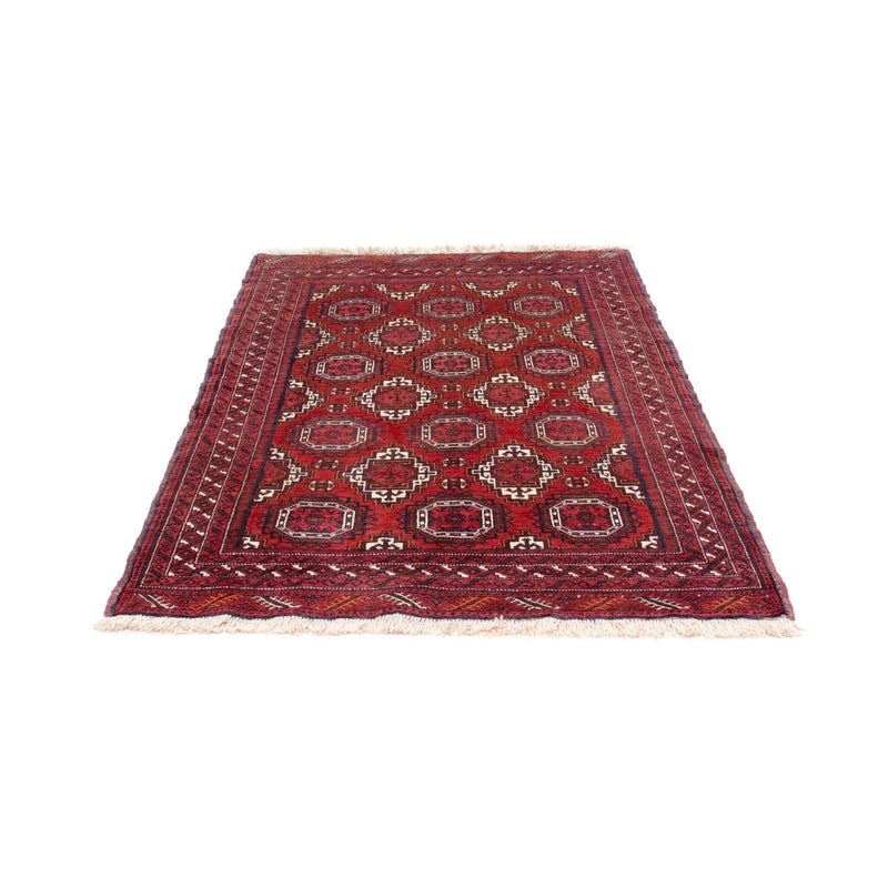 Belutsch Teppich 120x162cm - Orientteppich - dunkelrot