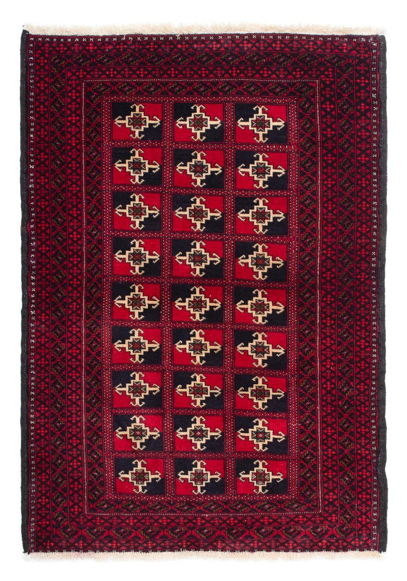 Belutsch Teppich 97x137cm - Orientteppich - dunkelrot
