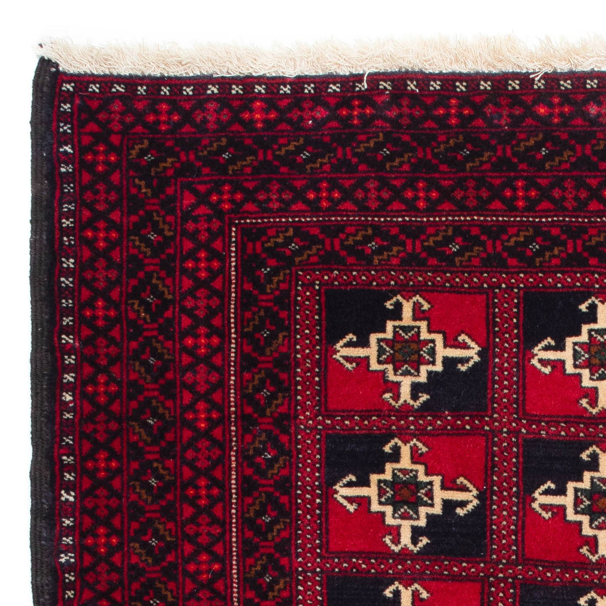 Belutsch Teppich 97x137cm - Orientteppich - dunkelrot