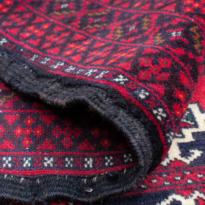 Belutsch Teppich 97x137cm - Orientteppich - dunkelrot