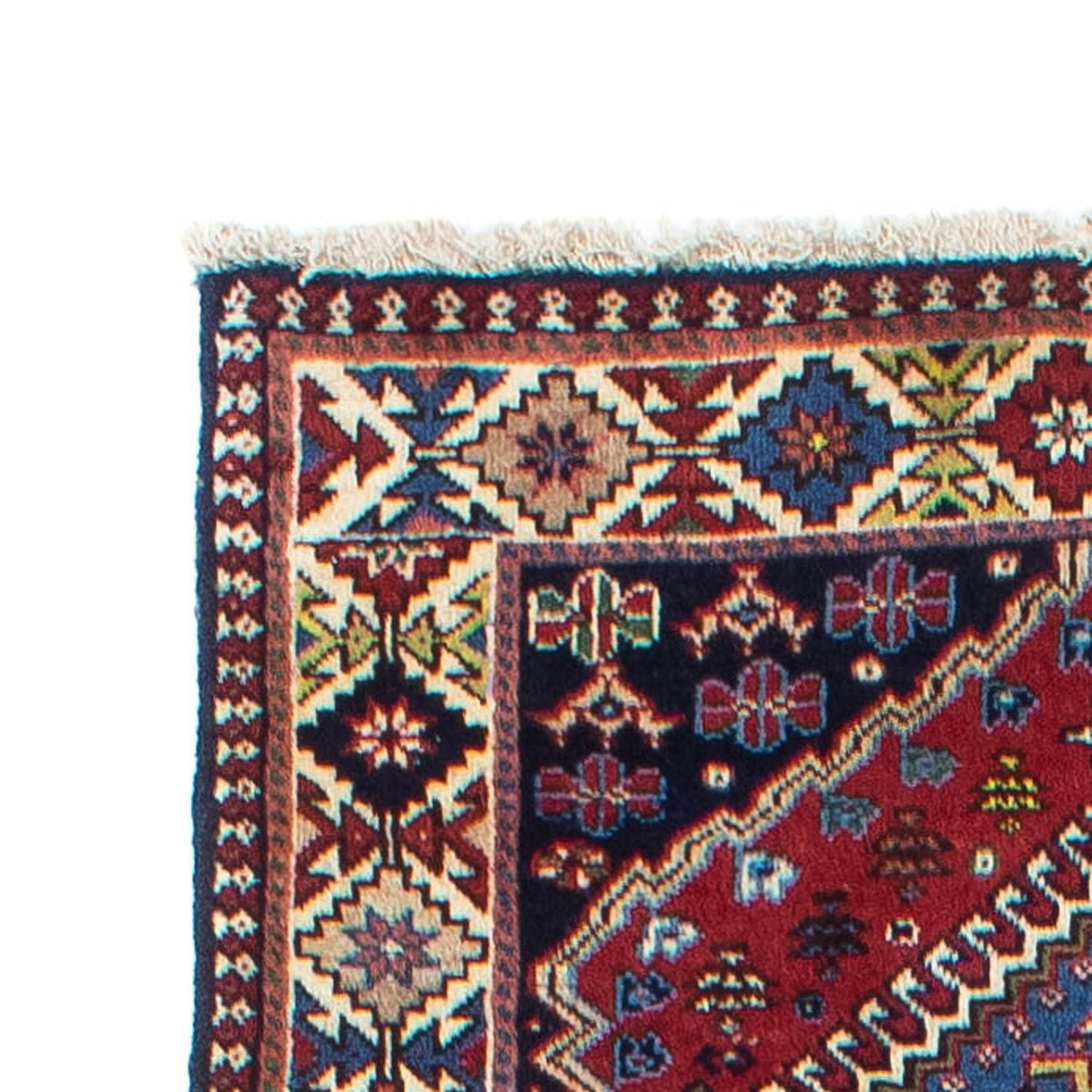 Yalameh Teppich 80x280cm - Perserteppich - dunkelrot