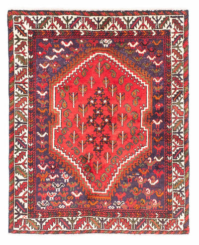Shiraz Teppich 111x139cm - Perserteppich - dunkelrot