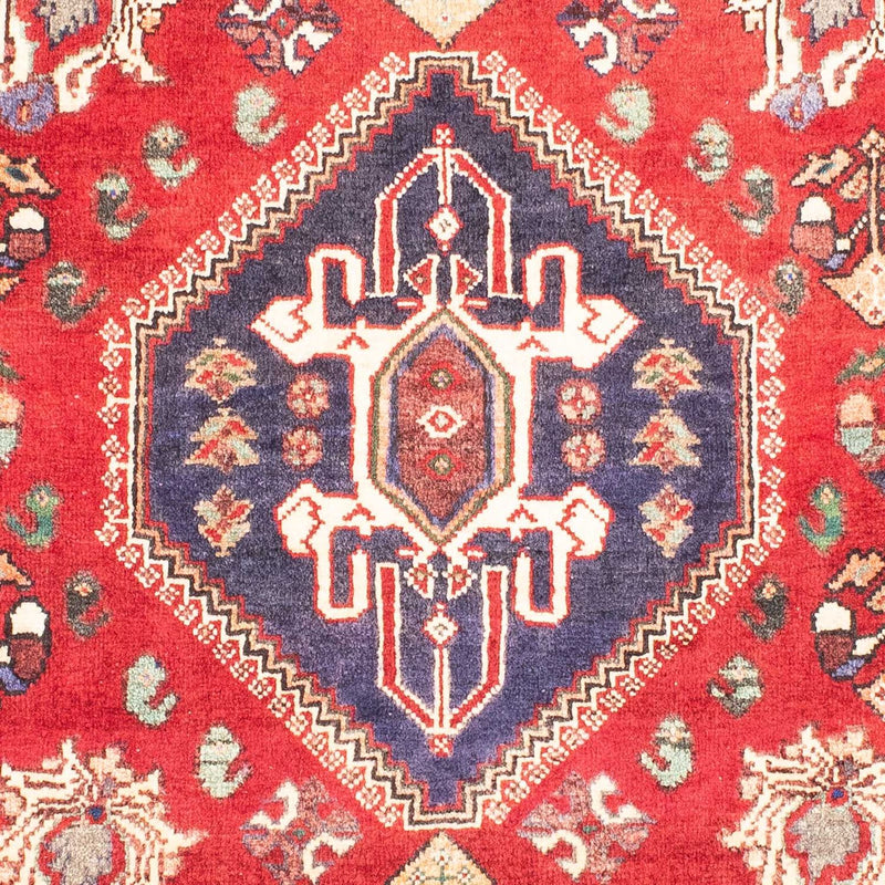 Shiraz Teppich 116x160cm - Perserteppich - dunkelrot