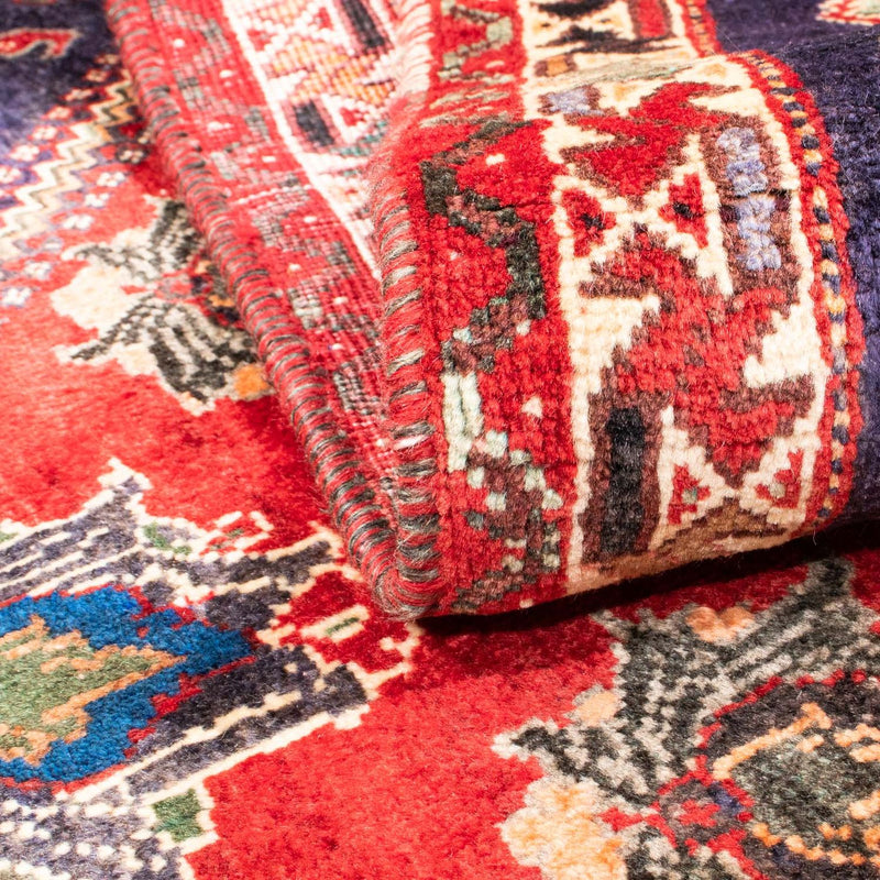 Shiraz Teppich 116x160cm - Perserteppich - dunkelrot