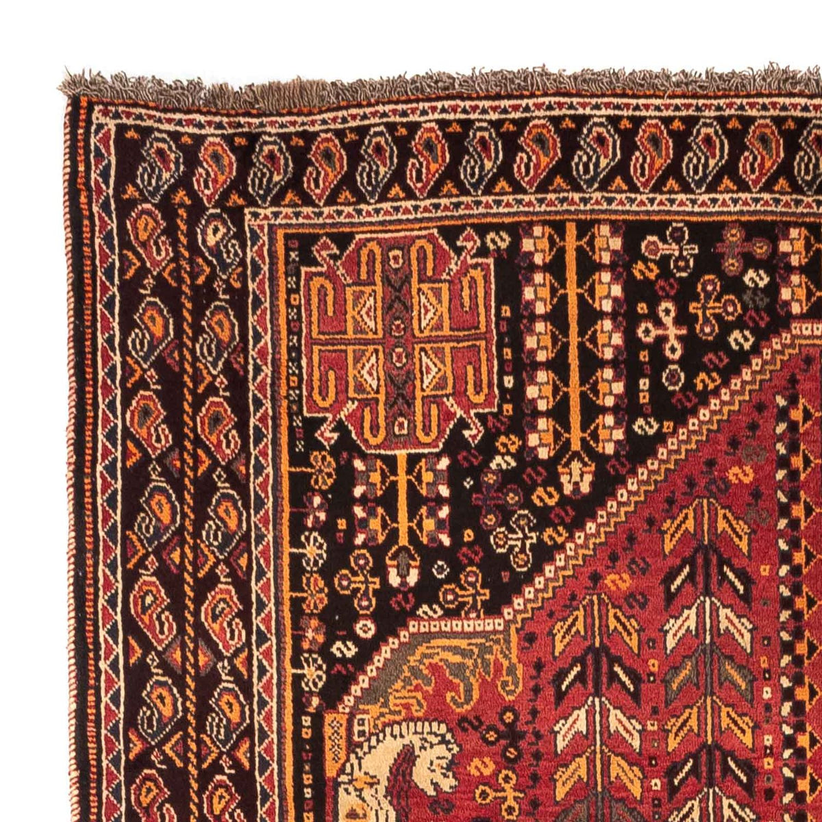 Ghashghai Teppich 170x270cm - Perserteppich - rot