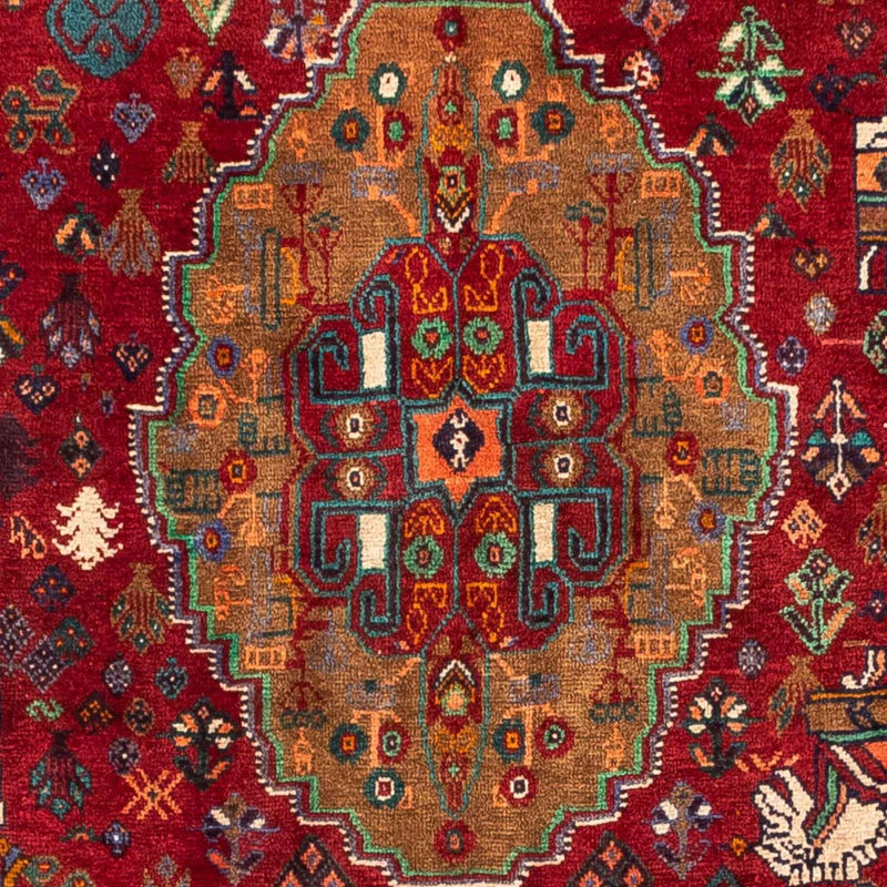 Ghashghai Teppich 158x242cm - Perserteppich - dunkelrot