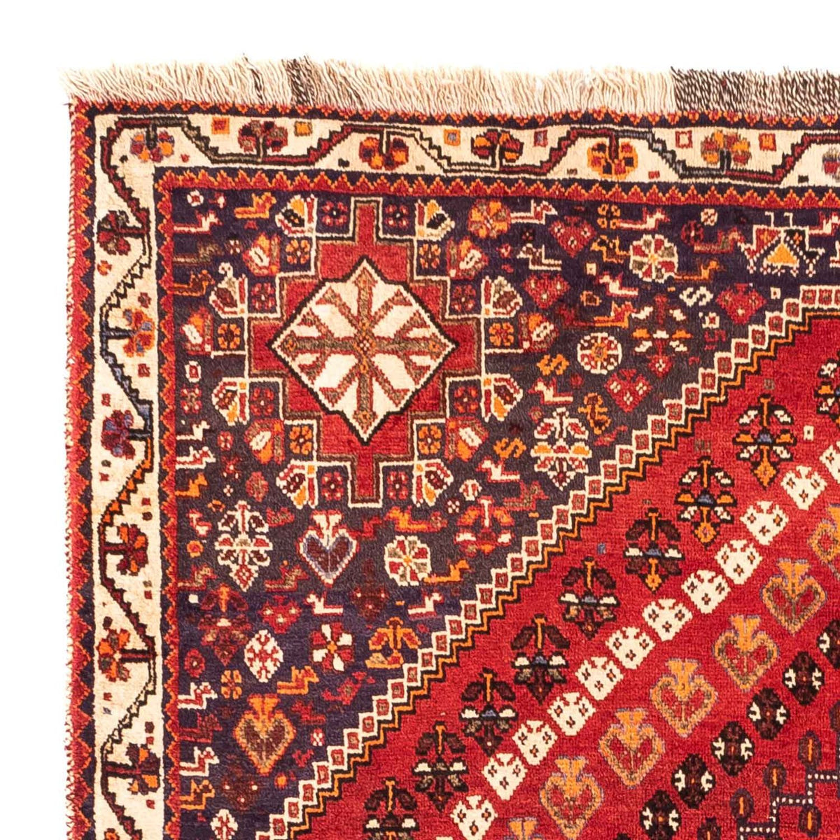Ghashghai Teppich 163x256cm - Perserteppich - dunkelrot