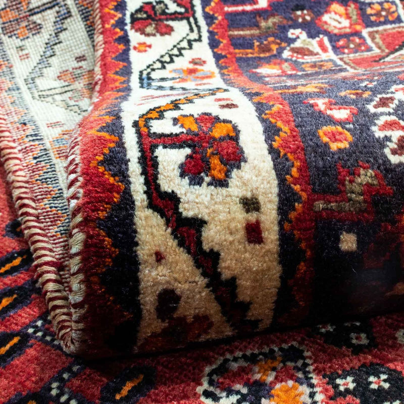 Ghashghai Teppich 163x256cm - Perserteppich - dunkelrot