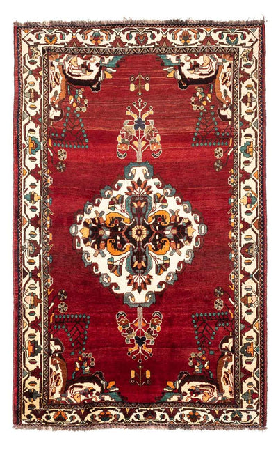 Ghashghai Teppich 150x240cm - Perserteppich - dunkelrot