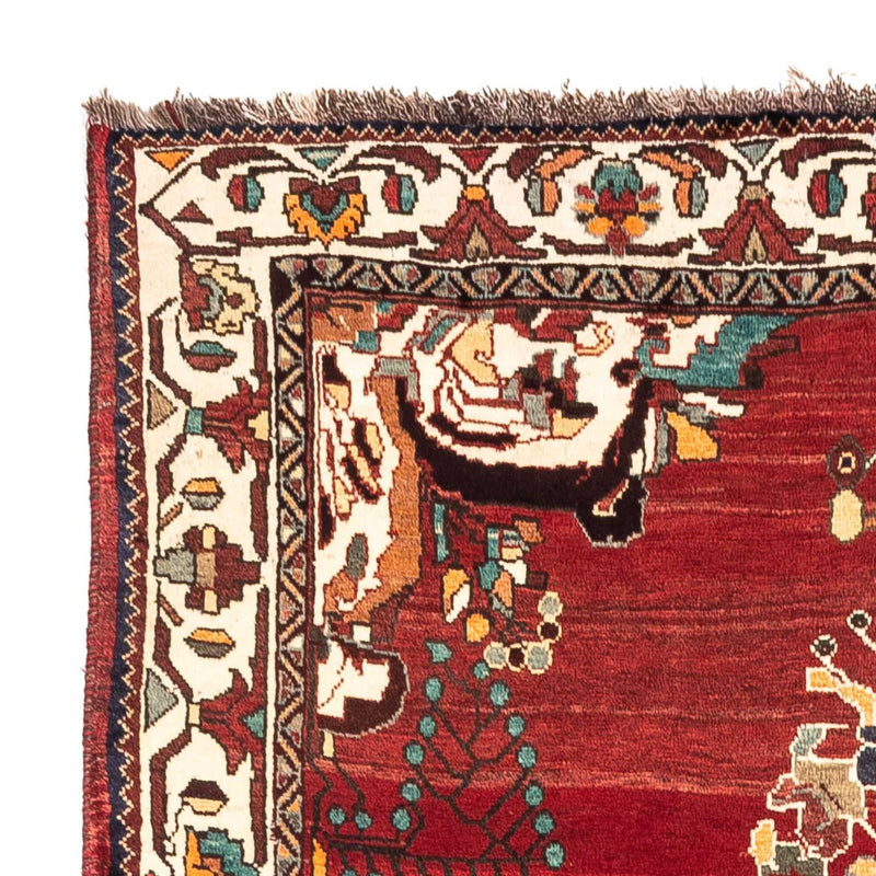 Ghashghai Teppich 150x240cm - Perserteppich - dunkelrot