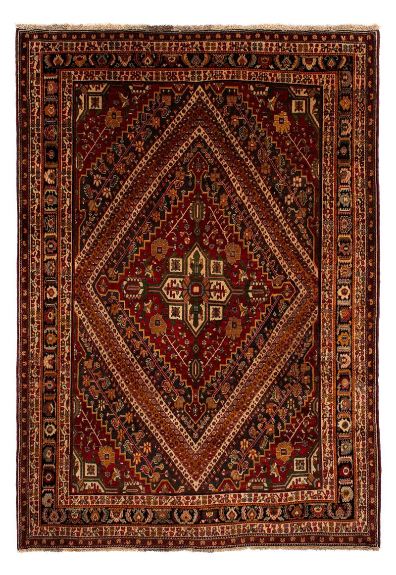 Ghashghai Teppich 206x290cm - Perserteppich - dunkelrot