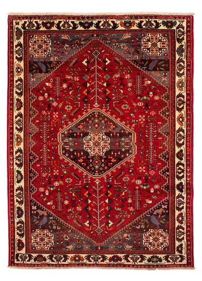 Ghashghai Teppich 204x283cm - Perserteppich - dunkelrot