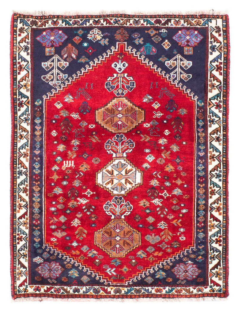 Ghashghai Teppich 119x157cm - Perserteppich - dunkelrot