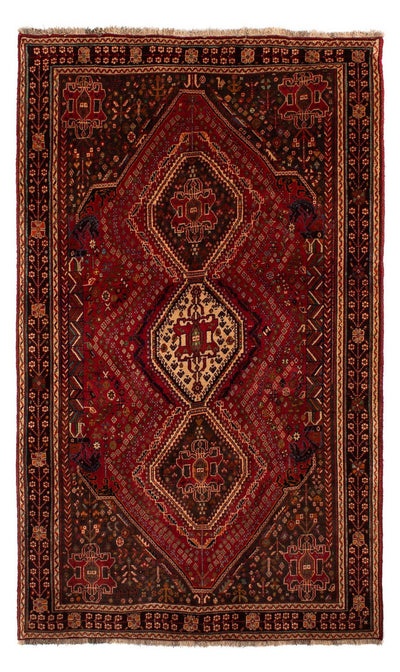 Ghashghai Teppich 177x280cm - Perserteppich - dunkelrot