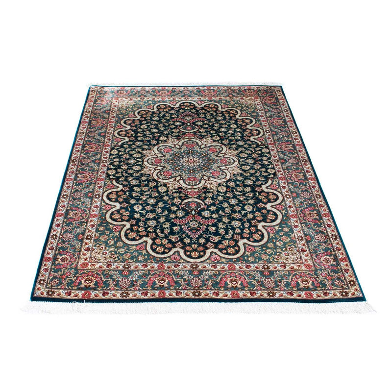 Ghom Teppich 101x150cm - Perserteppich - grün