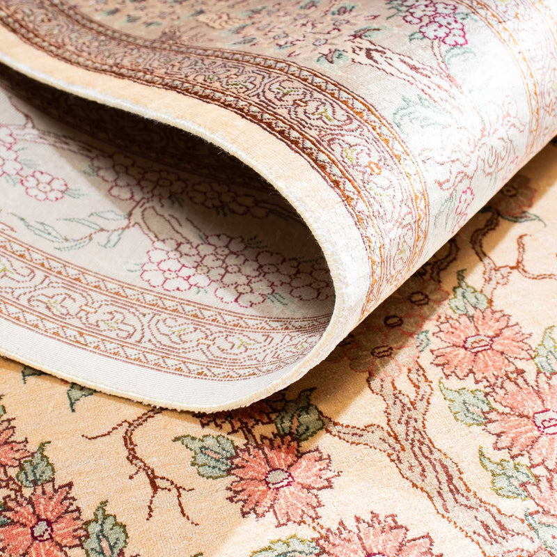 Ghom Teppich 102x157cm - Perserteppich - beige