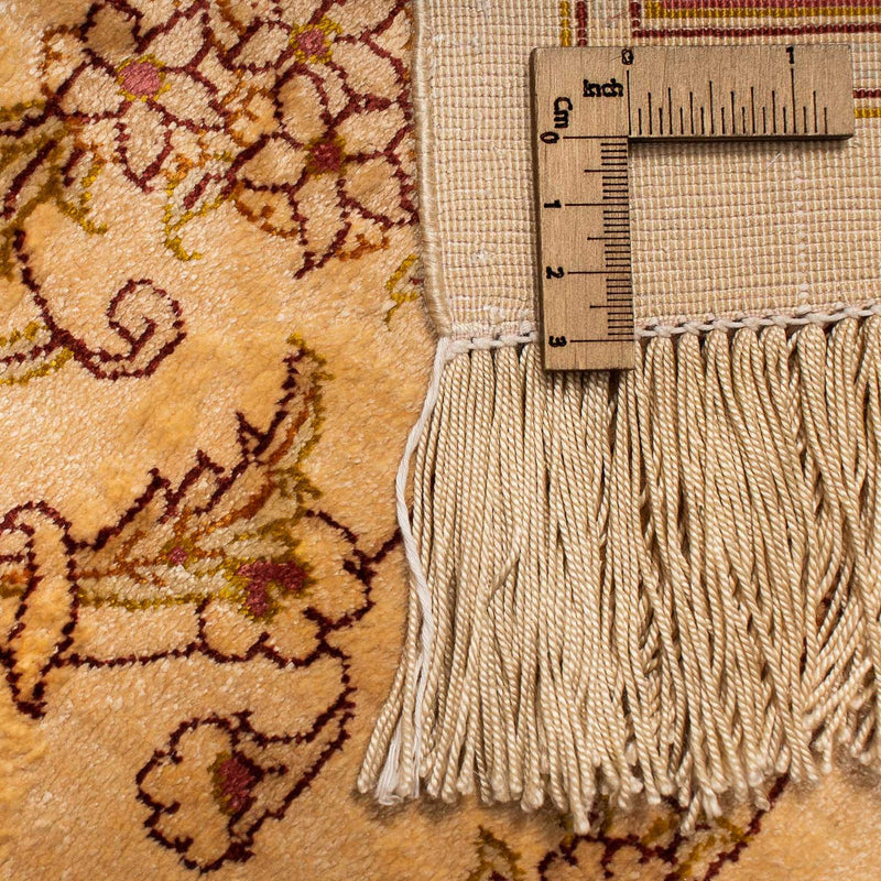 Seidenteppich - Ghom Seide - Premium 154 x 237 cm Teppich Wohnzimmer - braun