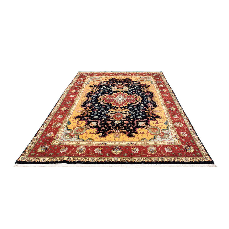 Täbriz - 50 Raj Teppich 190x288cm - Perserteppich - dunkelblau