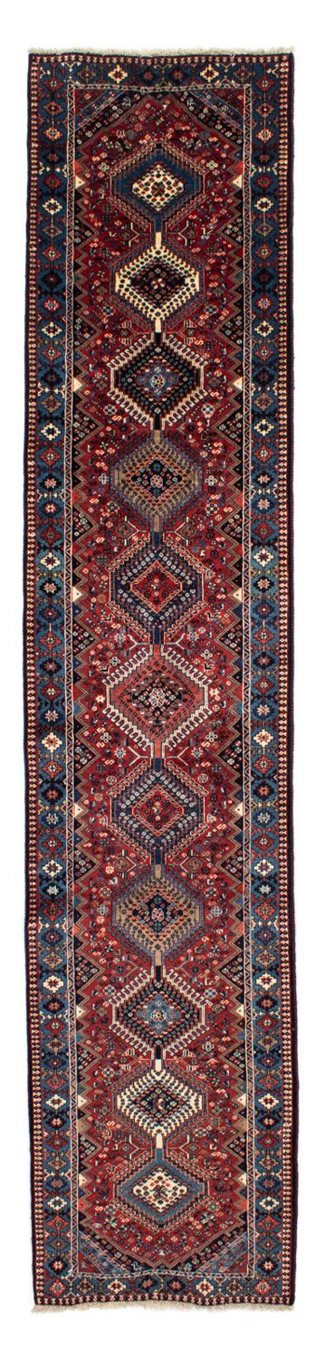 Yalameh Teppich 80x368cm - Perserteppich - dunkelrot