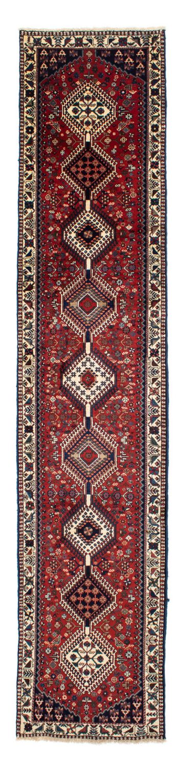 Yalameh Teppich 78x380cm - Perserteppich - dunkelrot