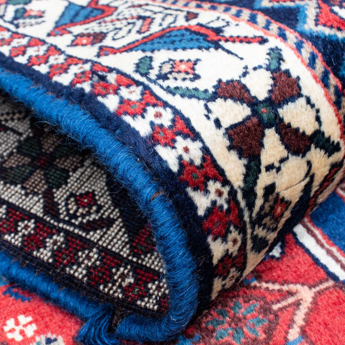 Yalameh Teppich 78x380cm - Perserteppich - dunkelrot