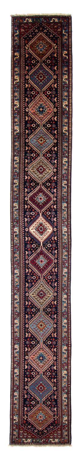 Yalameh Teppich 83x580cm - Perserteppich - dunkelblau