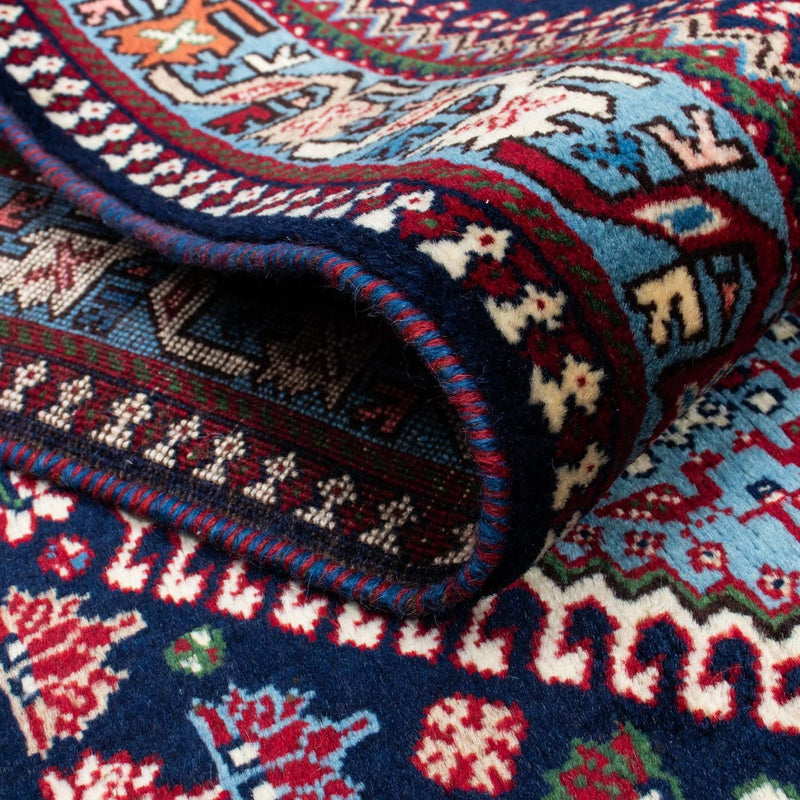 Yalameh Teppich 83x580cm - Perserteppich - dunkelblau