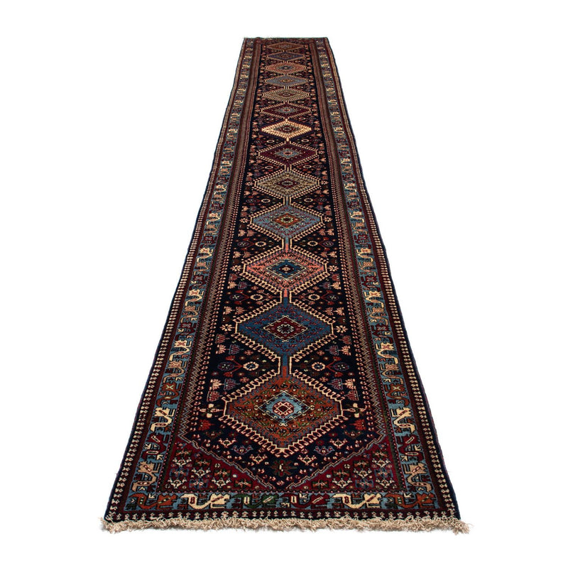 Yalameh Teppich 83x580cm - Perserteppich - dunkelblau