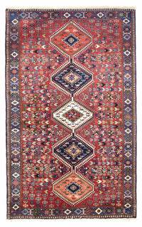 Yalameh Teppich 130x217cm - Perserteppich - dunkelrot – product image