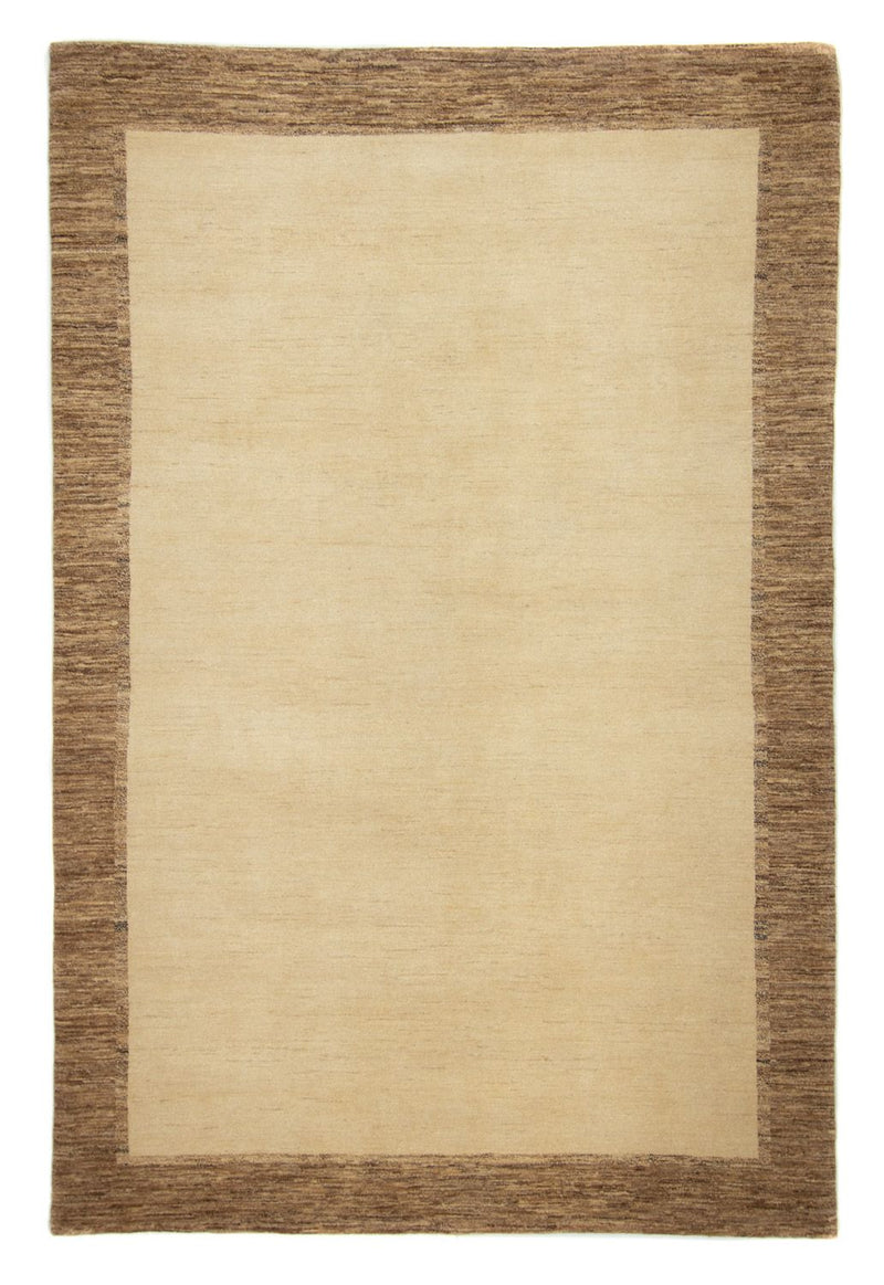 Gabbeh Teppich Indus 200x307cm - Wollteppich - beige