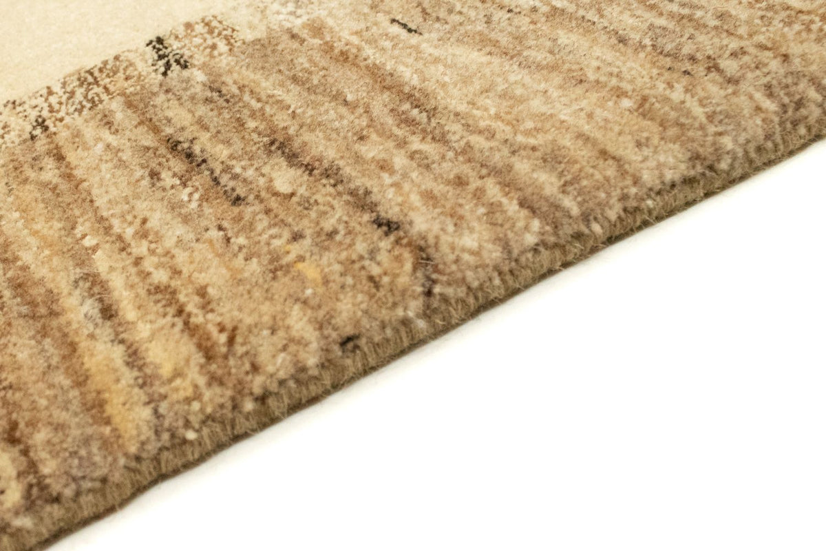 Gabbeh Teppich Indus 200x307cm - Wollteppich - beige