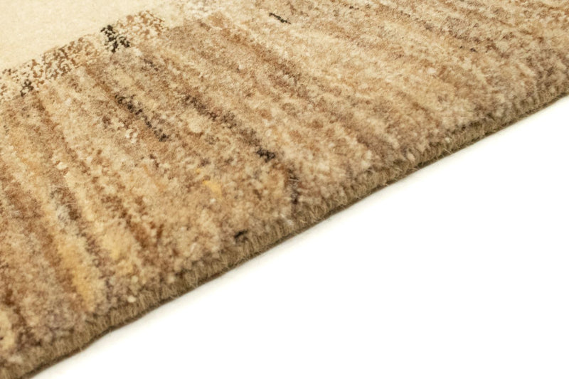 Gabbeh Teppich Indus 200x307cm - Wollteppich - beige