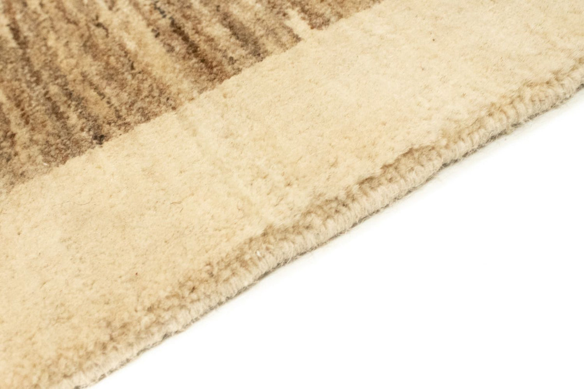 Gabbeh Teppich Indus 118x184cm - Wollteppich - beige