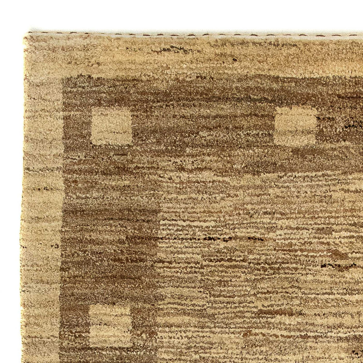 Gabbeh Teppich Indus 77x126cm - Wollteppich - hellbraun