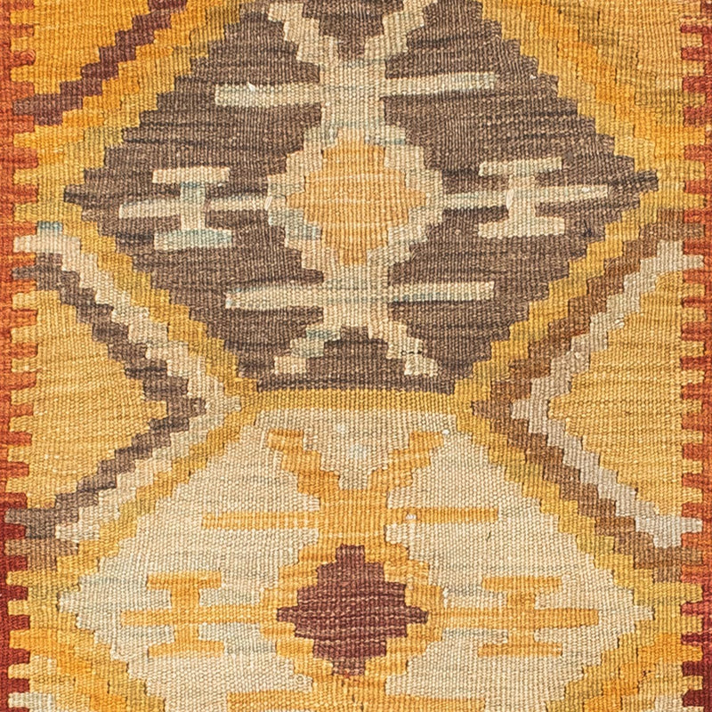 Kelim Teppich - Oriental 75 x 185 cm - gold