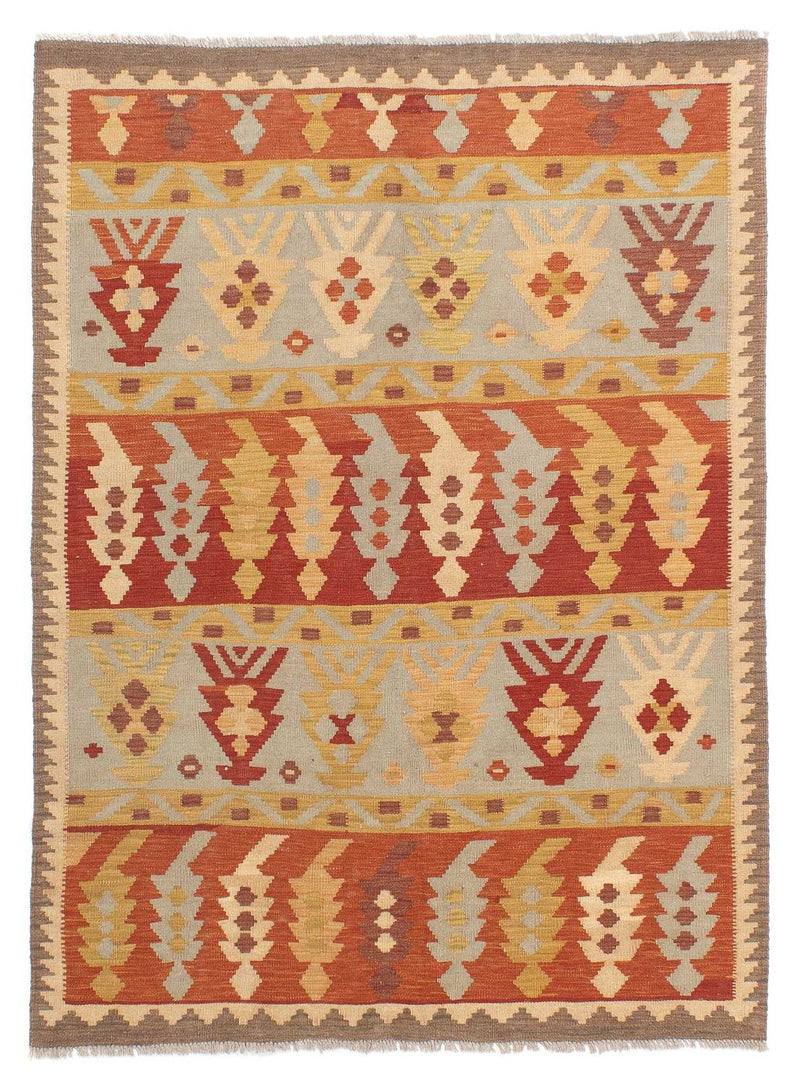 Kelim Fars Teppich 142x193cm - mehrfarbig