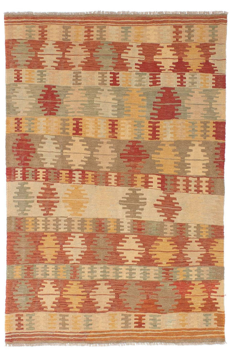 Kelim Fars Teppich 151x199cm - mehrfarbig