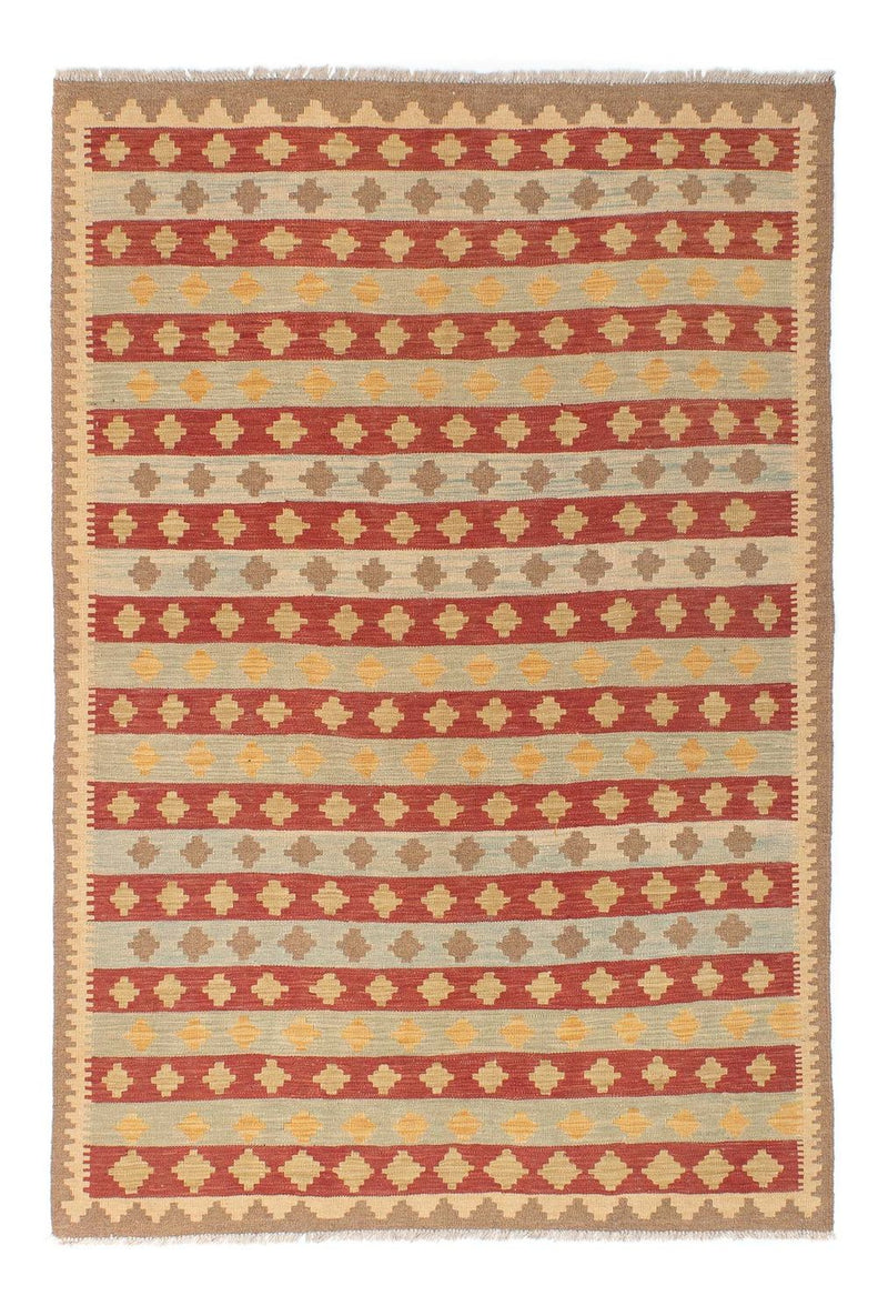 Kelim Fars Teppich 142x201cm - mehrfarbig