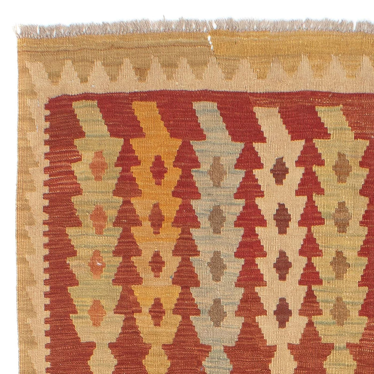 Kelim Fars Teppich 146x195cm - mehrfarbig