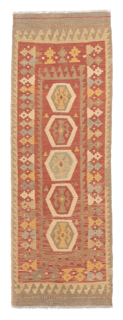Kelim Maimene Teppich 64x193cm - rost