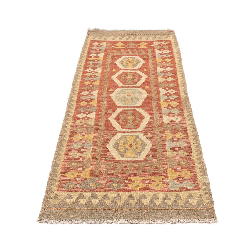 Kelim Maimene Teppich 64x193cm - rost
