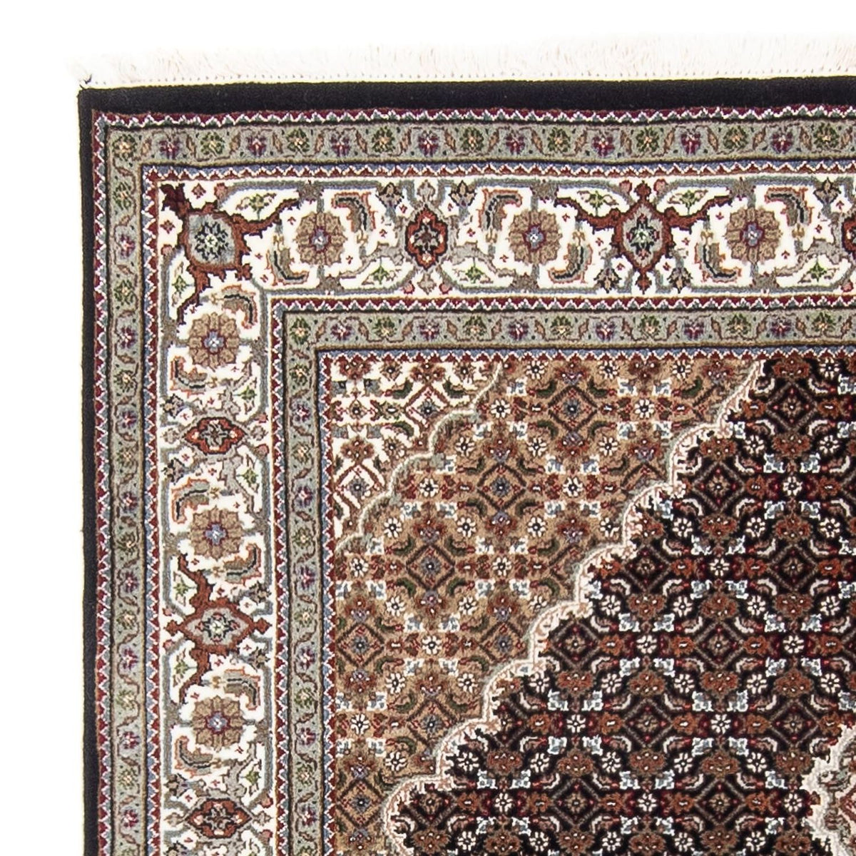 Täbriz Teppich 138x202cm - Orientteppich - dunkelblau