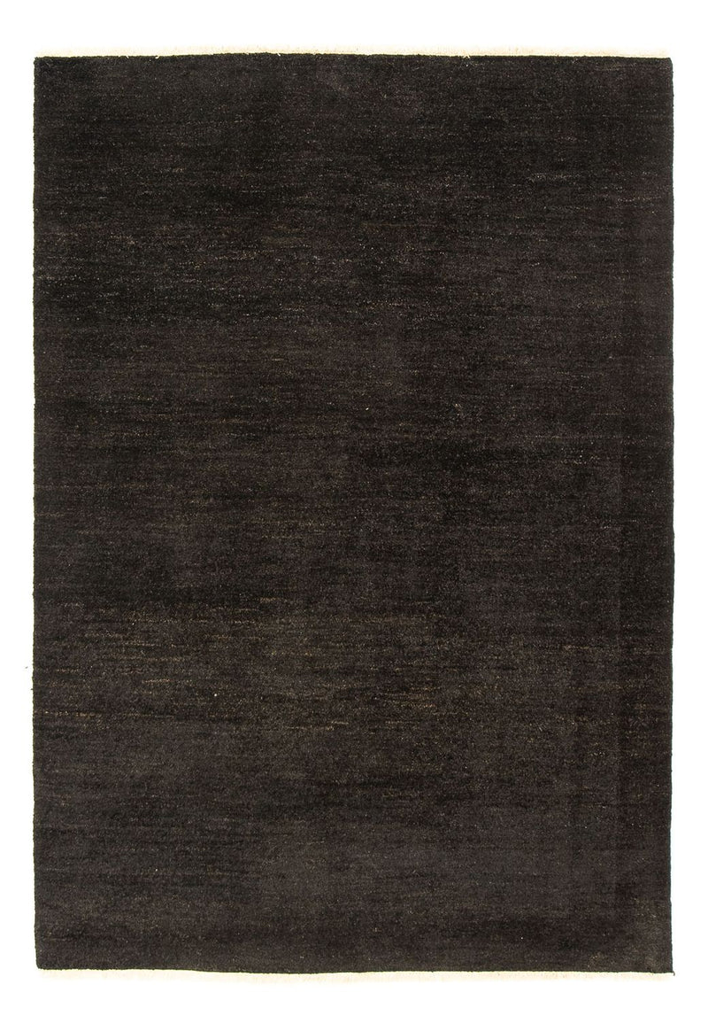 Gabbeh Teppich Indus 150x205cm - Wollteppich - dunkelbraun