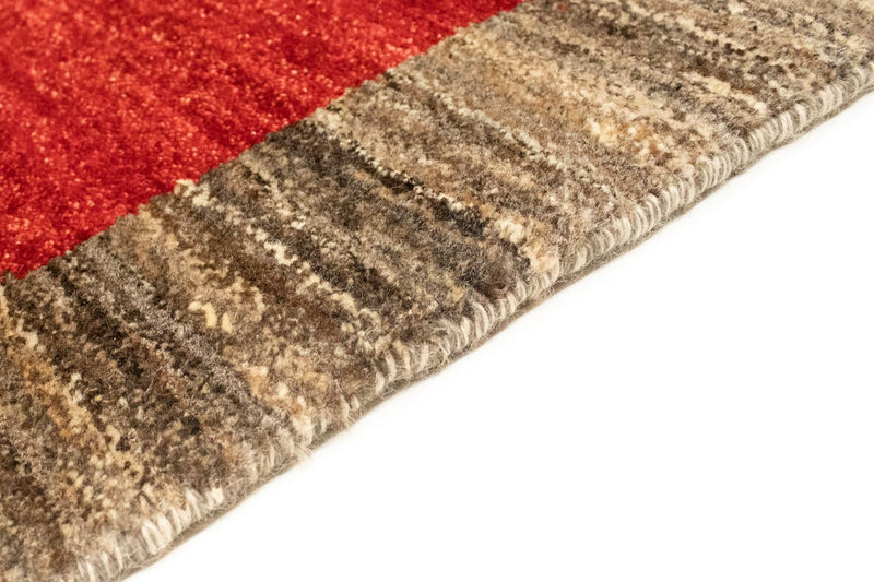 Gabbeh Teppich Indus 169x248cm - Wollteppich - rot