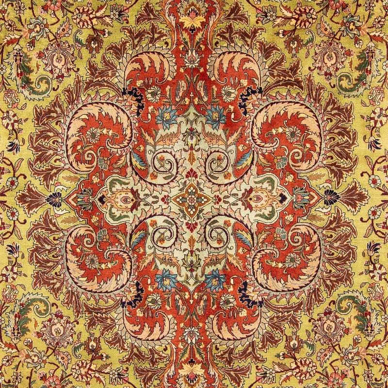 Täbriz - 50 Raj Teppich 296x373cm - Perserteppich - mehrfarbig