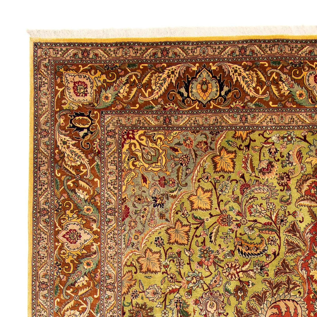 Täbriz - 50 Raj Teppich 296x373cm - Perserteppich - mehrfarbig
